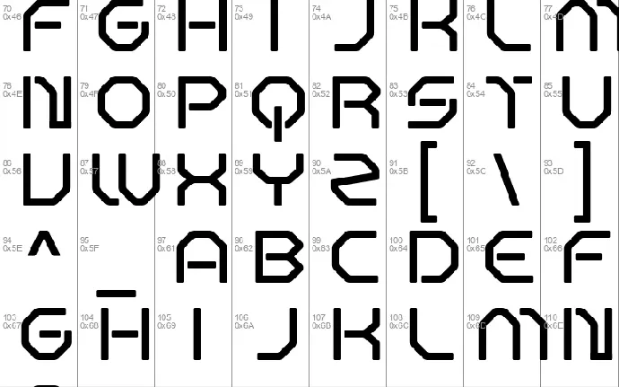 Sqeton font