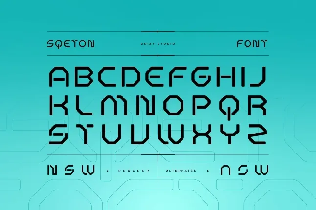 Sqeton font