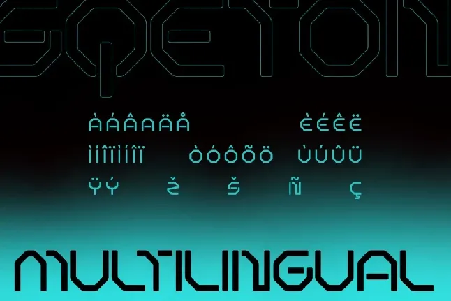 Sqeton font