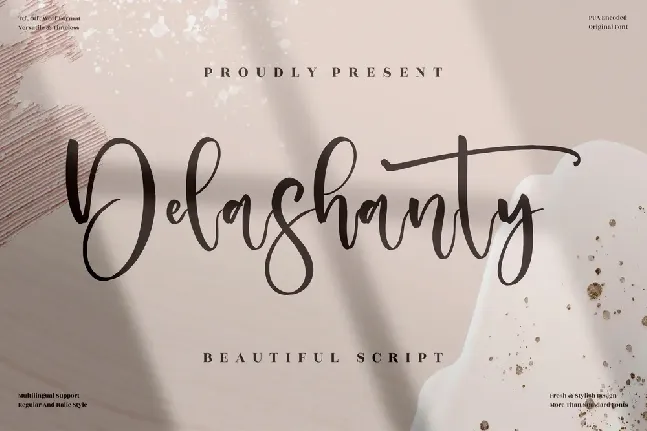 Delashanty font