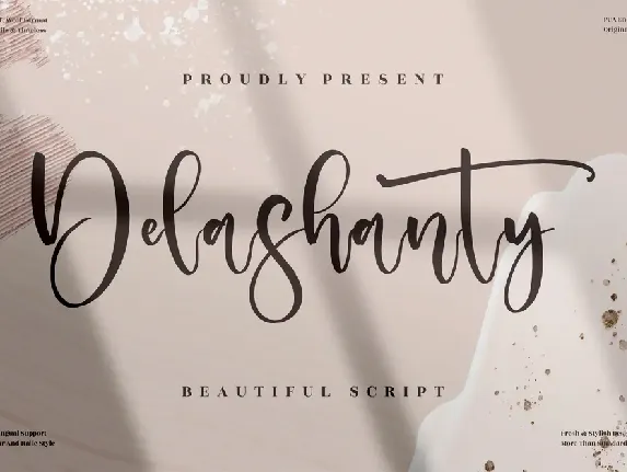 Delashanty font