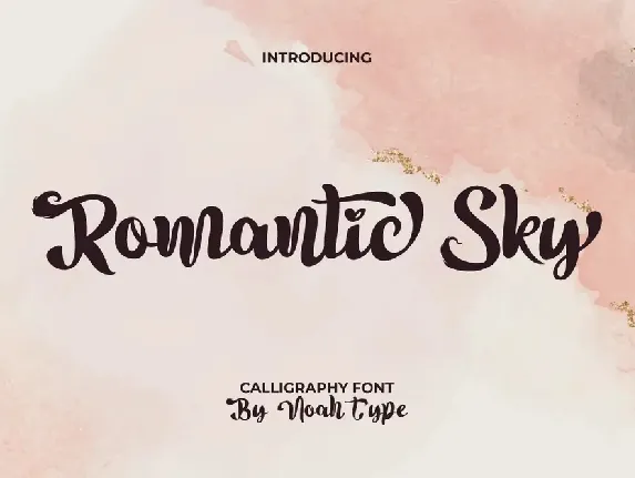 Romantic Sky Demo font