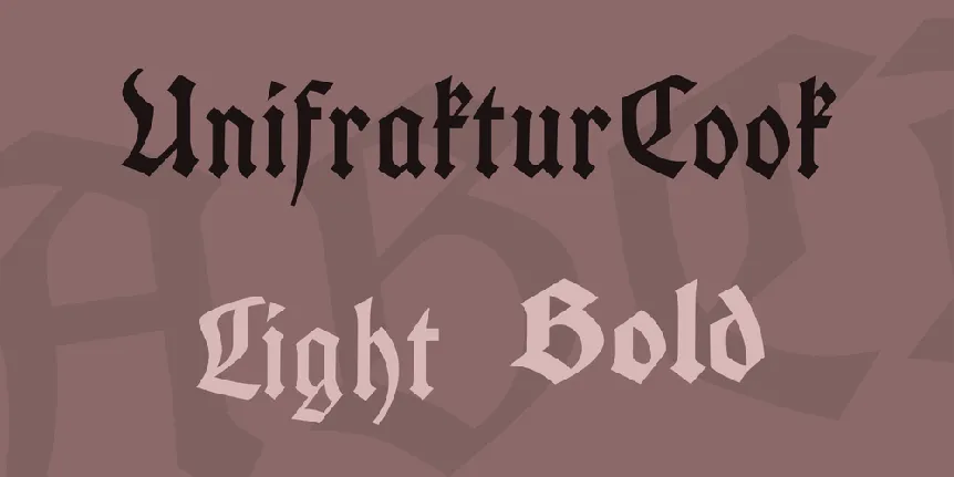 UnifrakturCook font