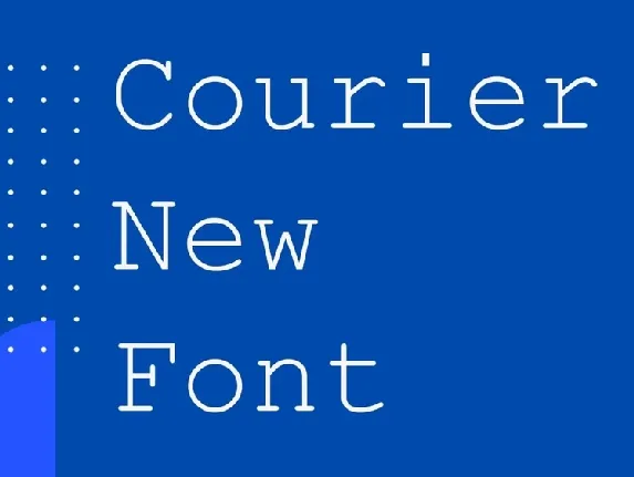 Courier New font