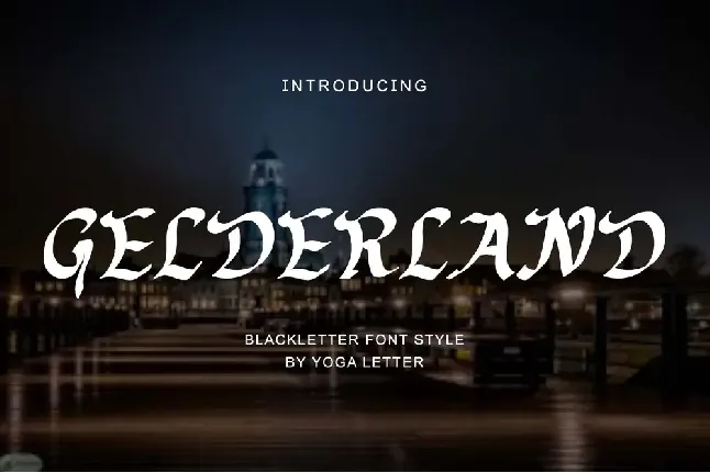 Gelderland Demo font