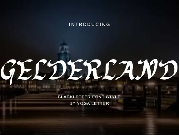 Gelderland Demo font