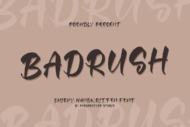 Badrush font