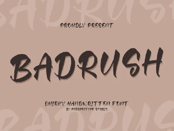 Badrush font