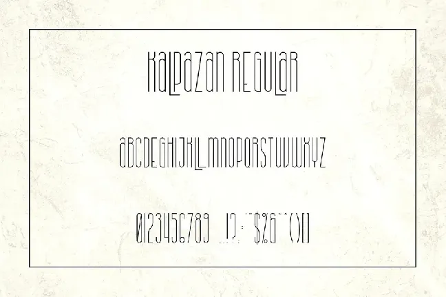 Kalpazan Family font