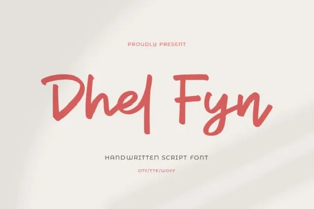 Dhel Fyn font