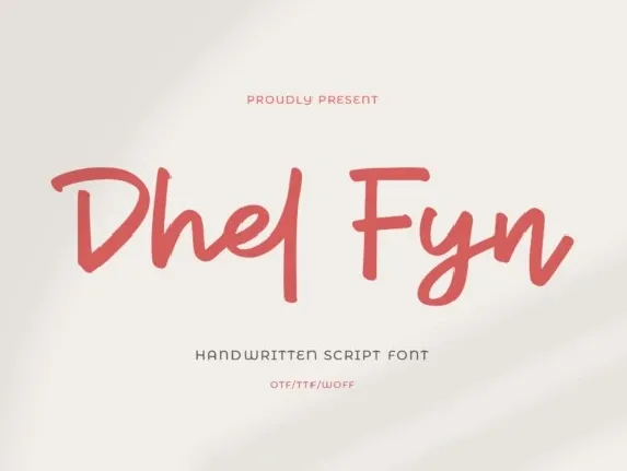 Dhel Fyn font