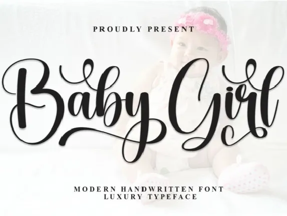 Baby Girl Script font