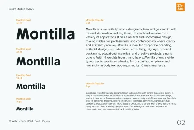 Montilla font