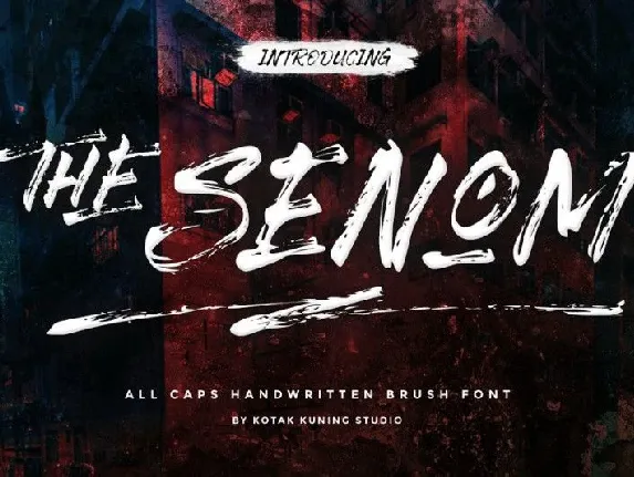 The Senom Brush font