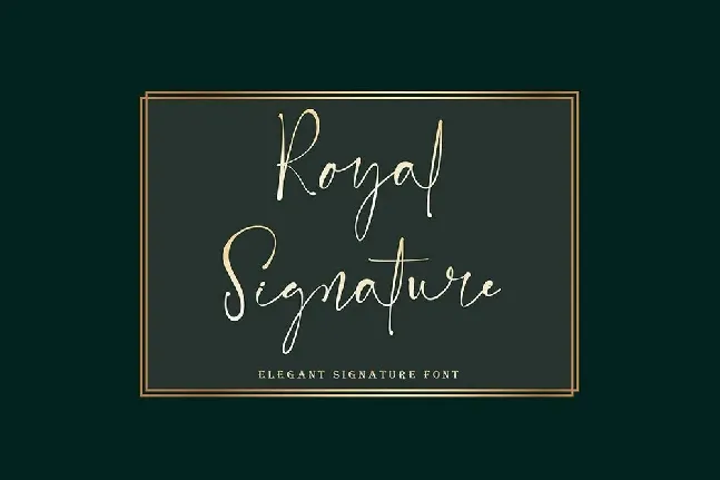 Royal Signature font