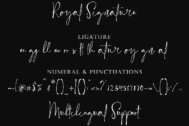 Royal Signature font