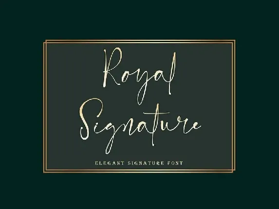 Royal Signature font