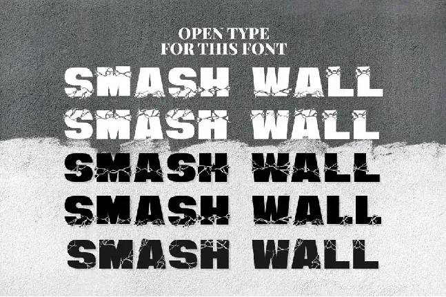 Smash Wall font