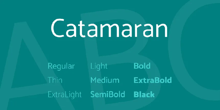 Catamaran font