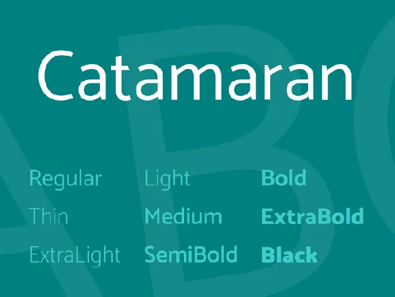 Catamaran font