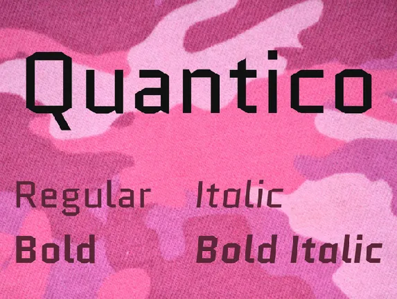 Quantico font