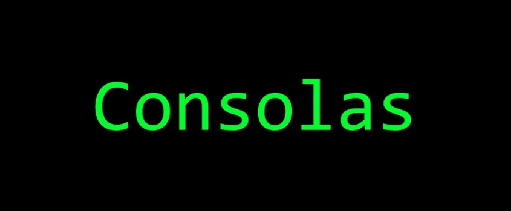 Consolas font