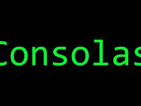 Consolas font