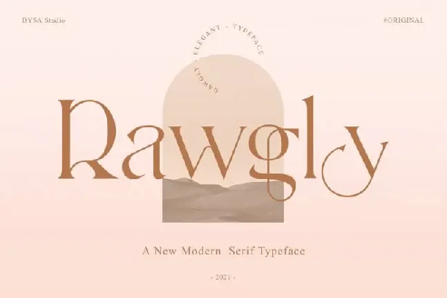 Rawgly Serif font