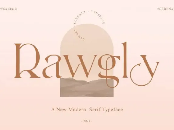 Rawgly Serif font