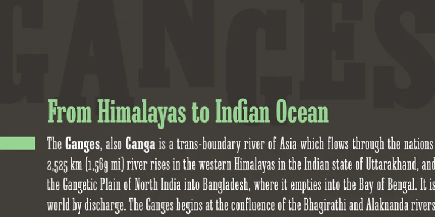 Ganges Slab Family font