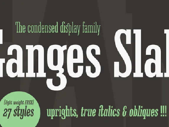 Ganges Slab Family font