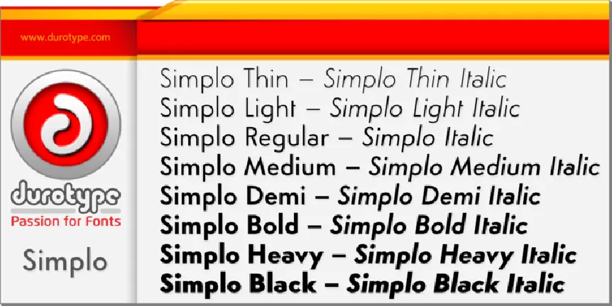 Simplo Family font