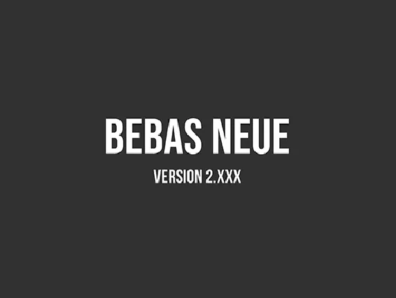 Bebas Neue Family Free font