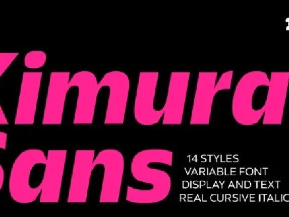 Kimura Sans Family font