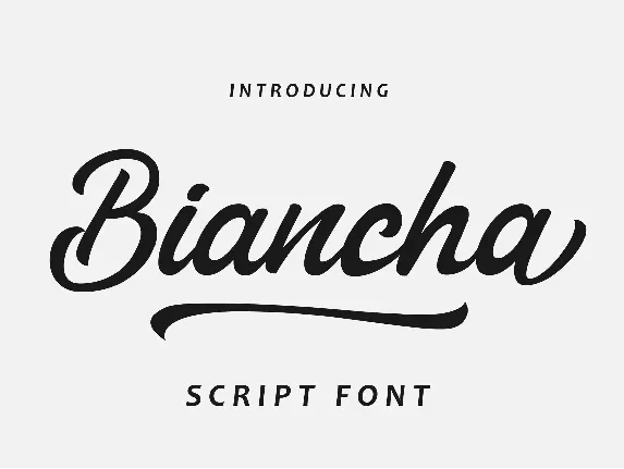 Biancha font