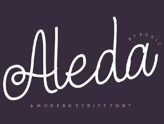 Aleda Handwritten font