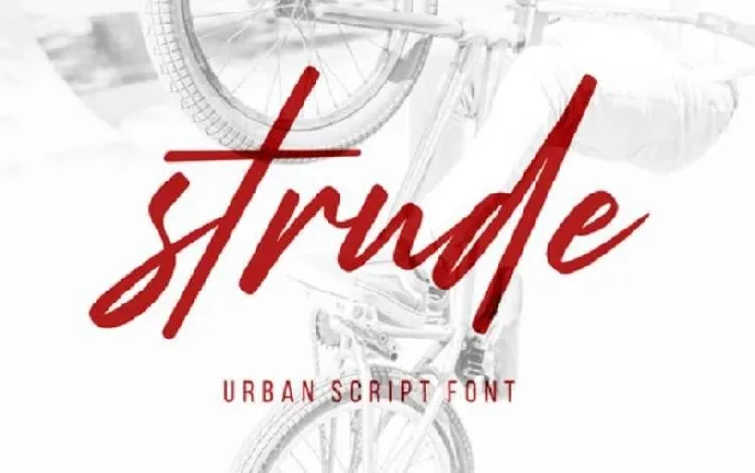 Strude Script Free font