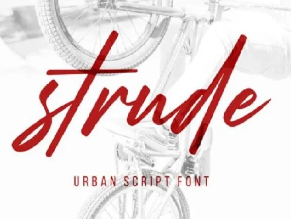 Strude Script Free font