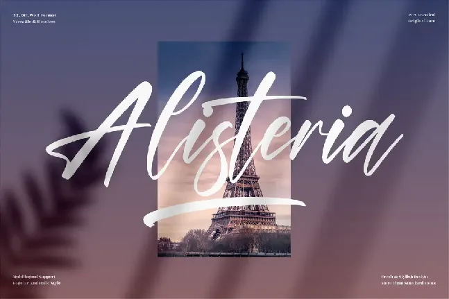 Alisteria font