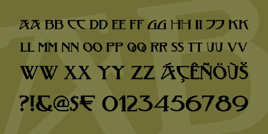 Tobacco Road NF font