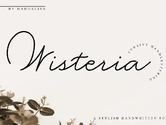 Wisteria font