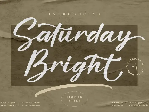 Saturday Bright font