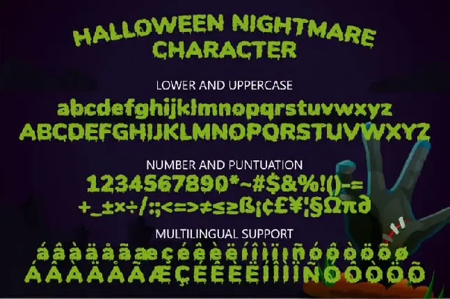 Halloween Nightmare – Spooky Display font