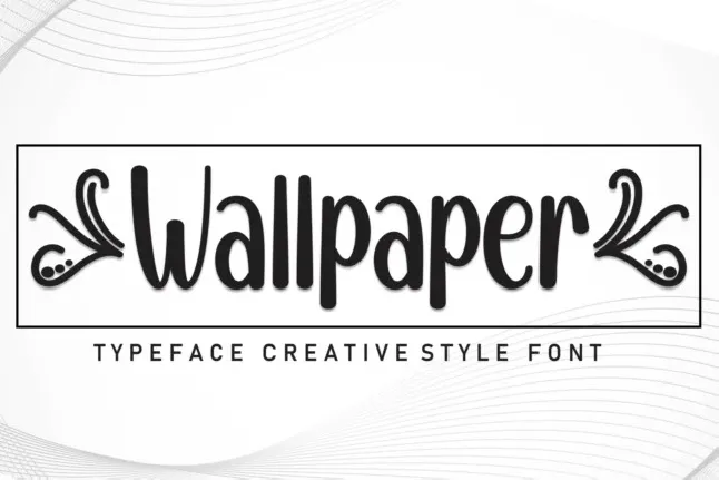 Wallpaper Display font