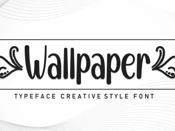 Wallpaper Display font