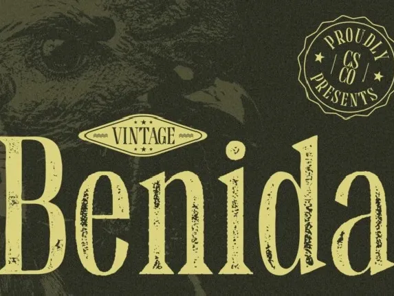 Benida Vintage font