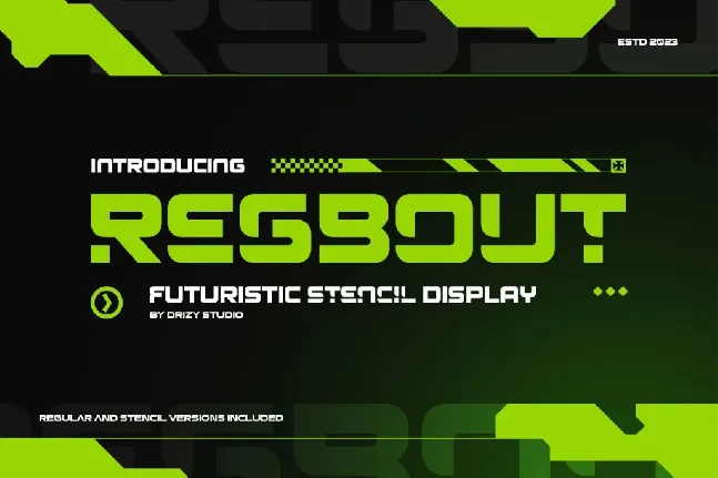 Regbout font