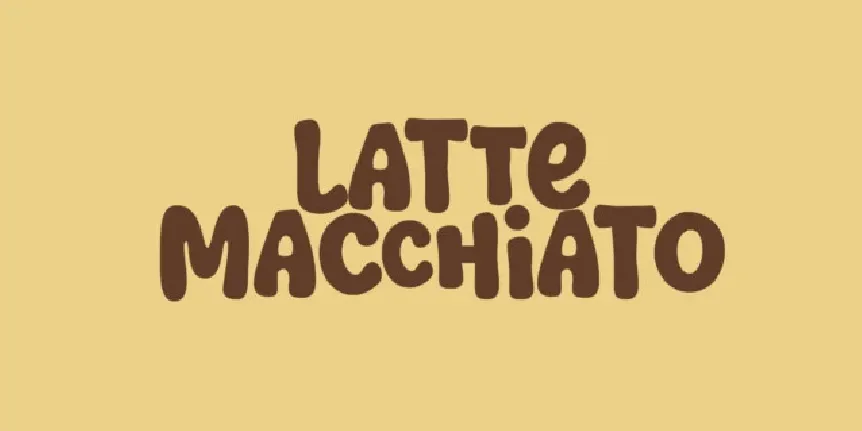 Latte Macchiato font