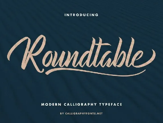 Roundtable font