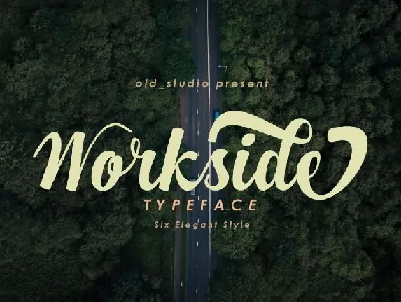 Workside Script Free font